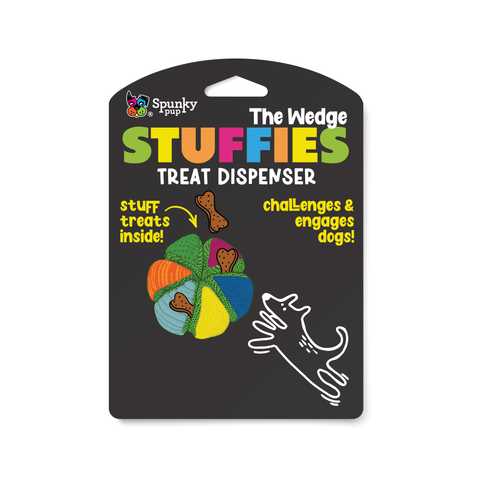 Spunky Pup Stuffies Treat Dispensing Plush - The Wedge – Gralen
