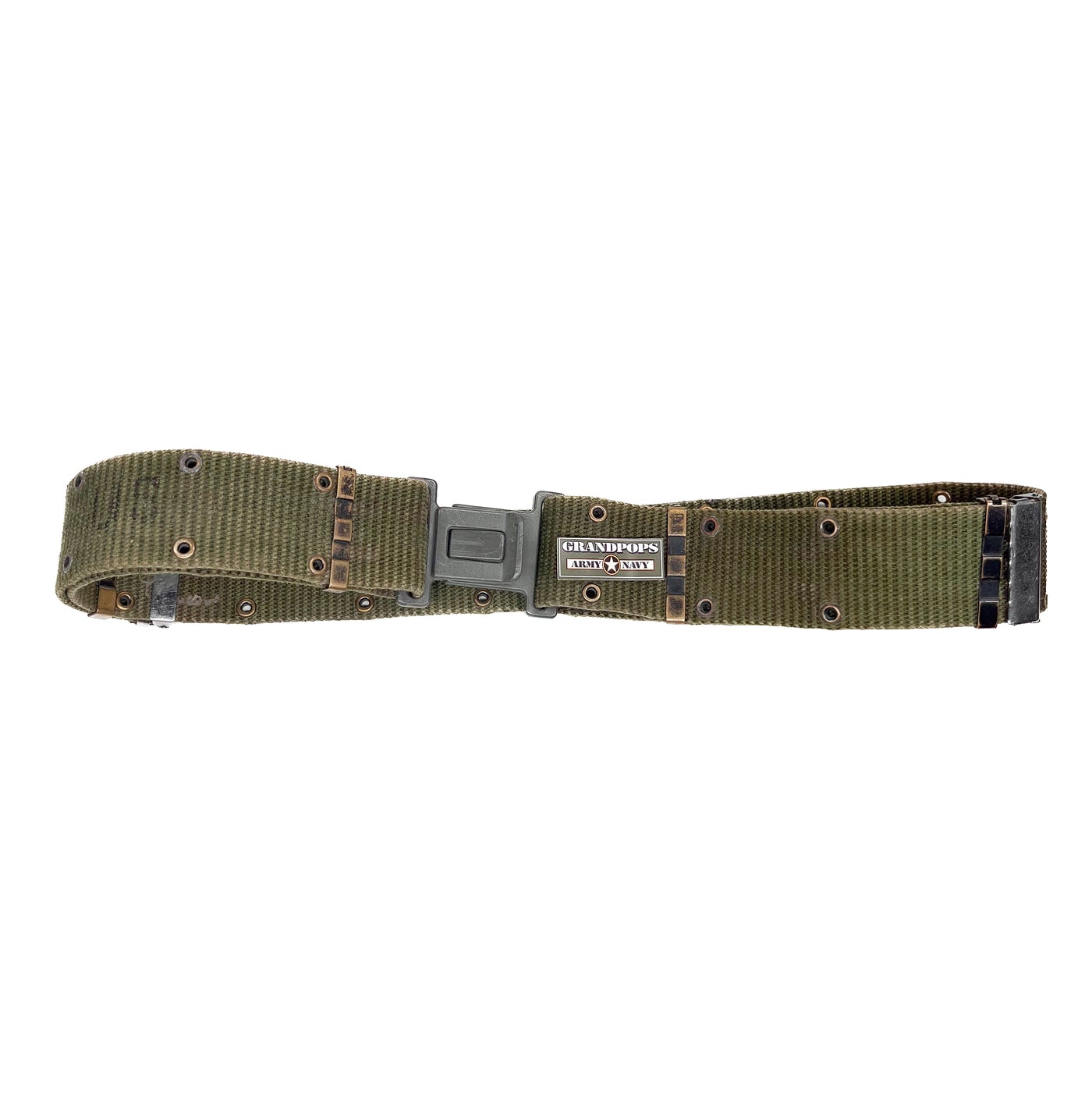 U.S. Military O.D. Green Pistol Belt w/ LC-2 Plastic Slide Buckle
