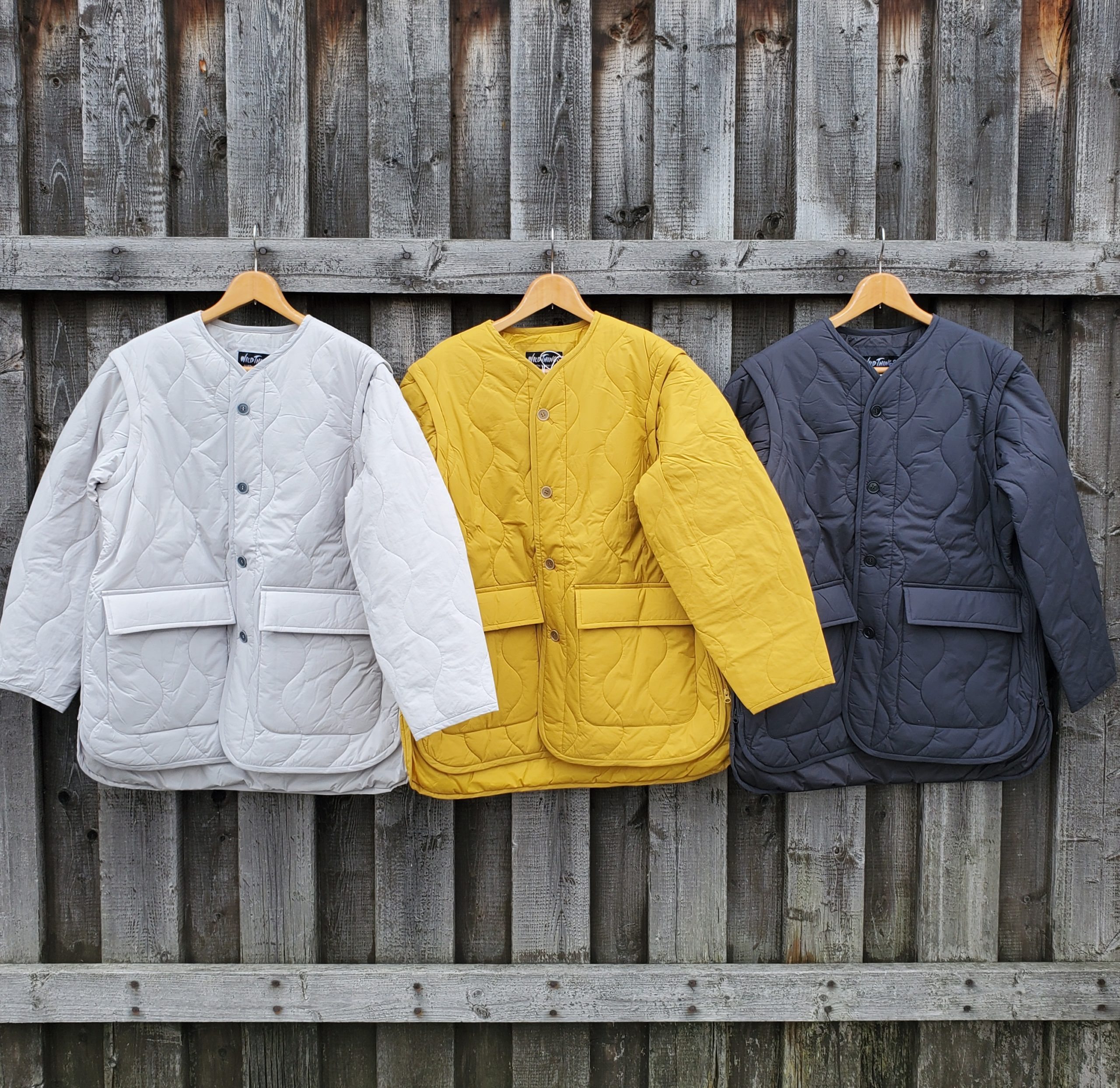 WILD THINGS×unfil キルティングナイロン2wayジャケット［ gré｜青森