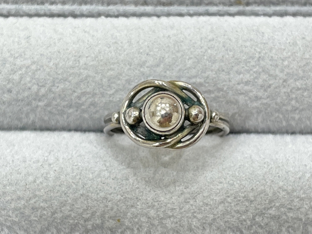 ジョージジェンセン リング シルバー925 1.7g ラピスラズリ 55 を