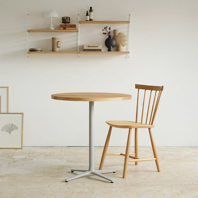 カフェテーブル Φ700 オーク × J46 カフェスタイルセット | 北欧家具