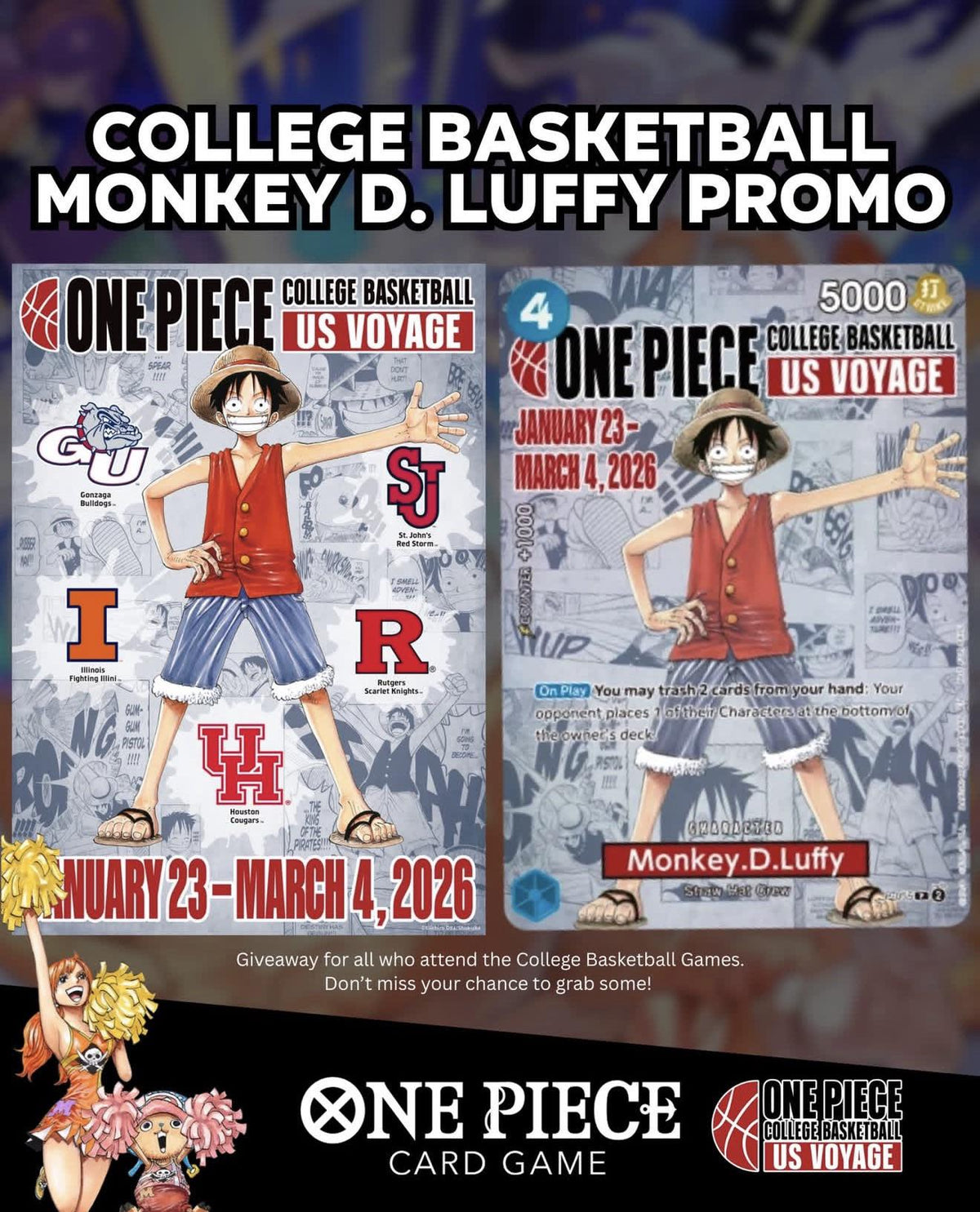 英語版】バスケットボール ルフィ プロモカード（1枚） – GRIMSHOP