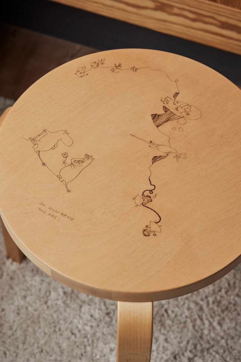 Stool 60 Celebratinon Artek ＋ Moomin Artek + Moomin (アルテック＋ムーミン) Stool 60 Celebration | Artek