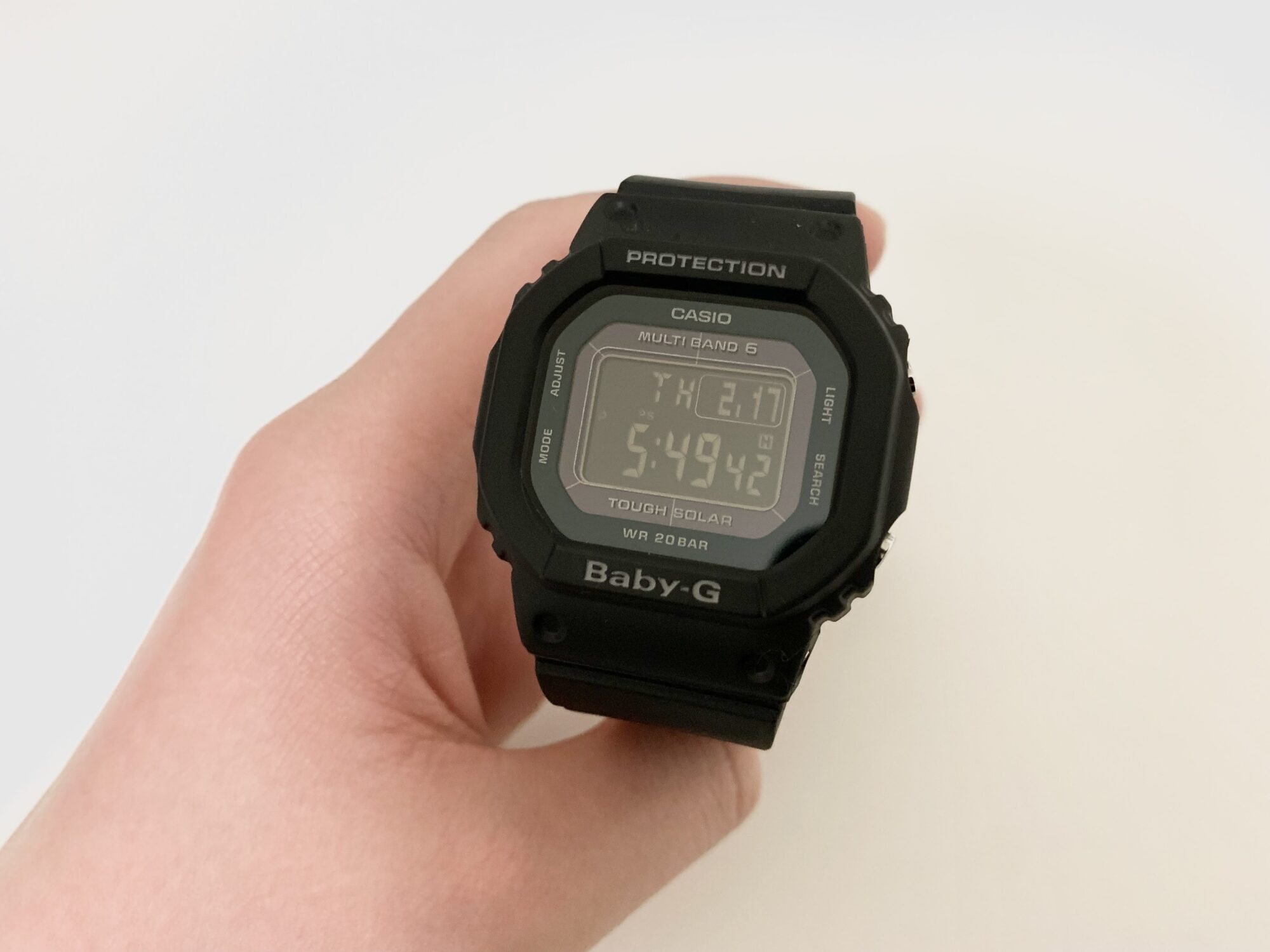 G-SHOCKよりひと回り小さな電波ソーラー腕時計「CASIO Baby-G