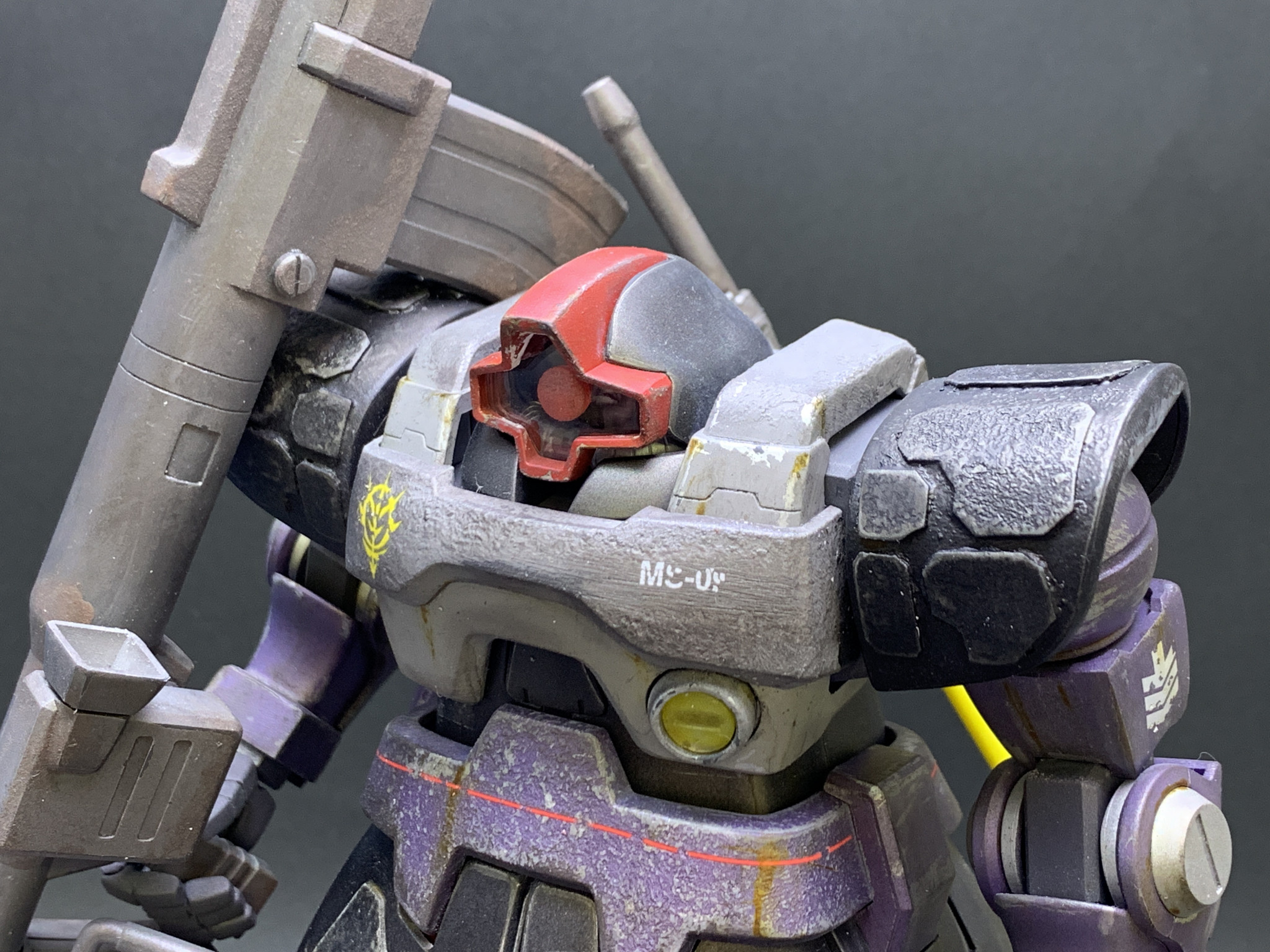 MG ドム（ウェザリング）｜なおプラさんのガンプラ作品｜GUNSTA