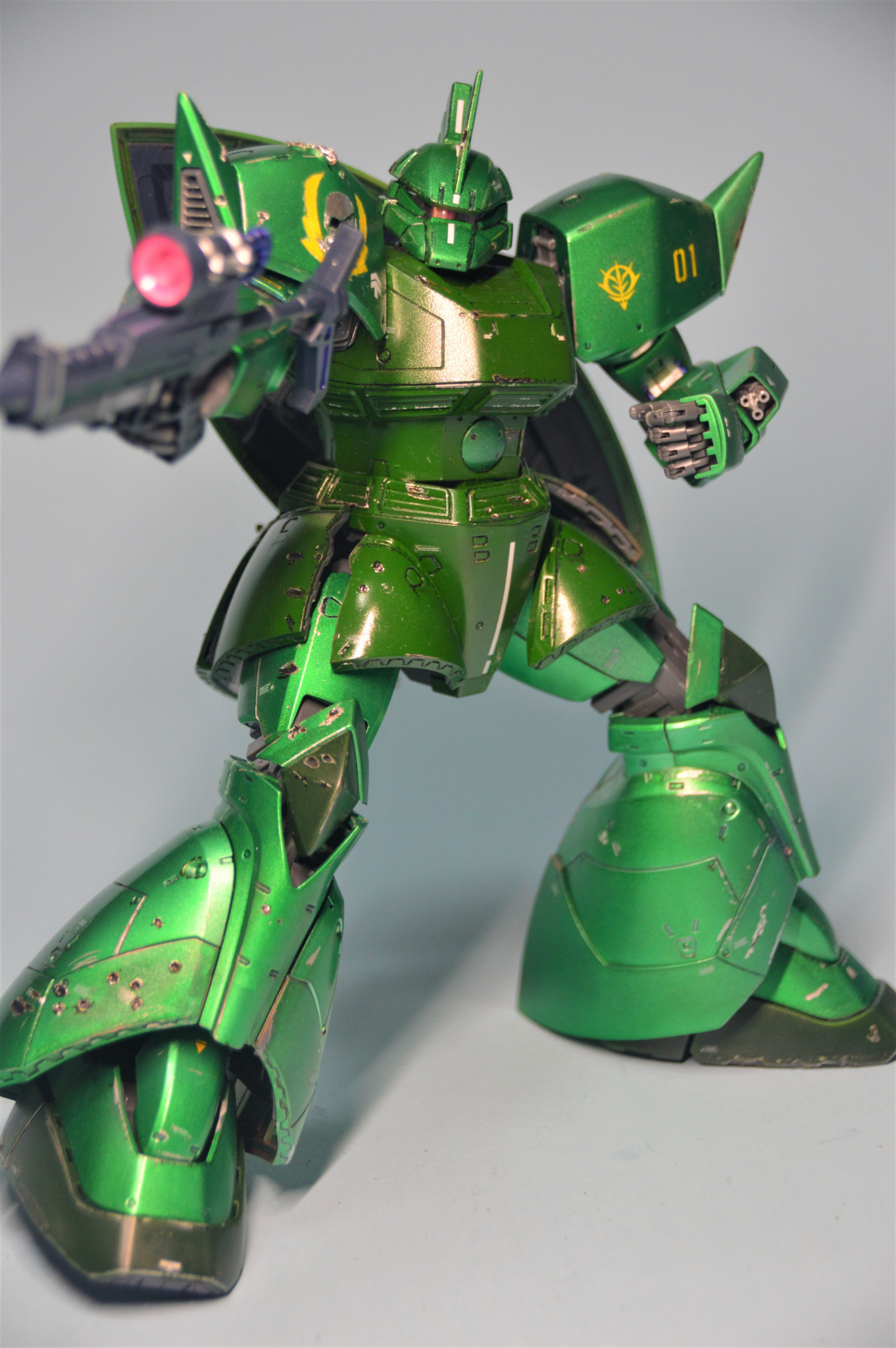 MG ヴィッシュ・ドナヒュー専用ゲルググ メタリック塗装｜to-yaさんの