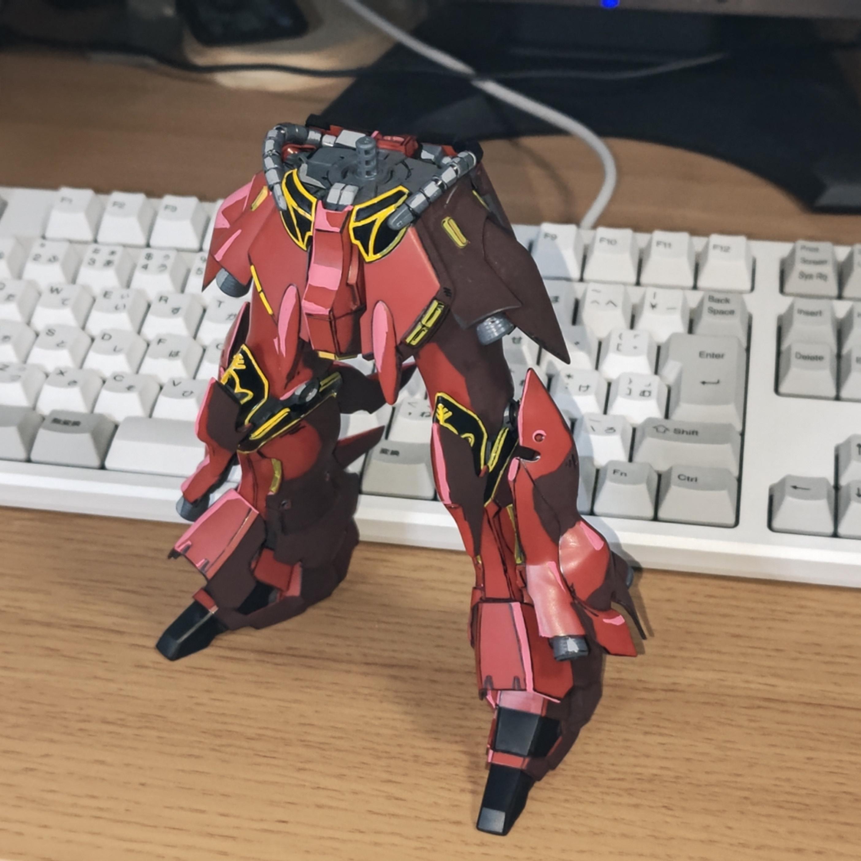 イラスト風模型】1/100 MG シナンジュ｜tktさんのガンプラ作品｜GUNSTA