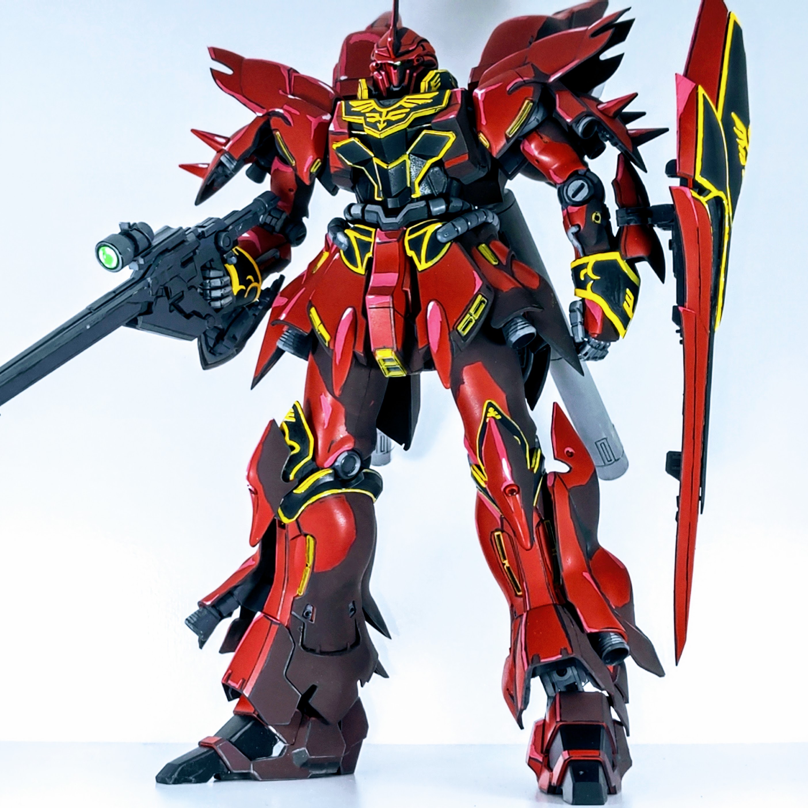 イラスト風模型】1/100 MG シナンジュ｜tktさんのガンプラ作品｜GUNSTA