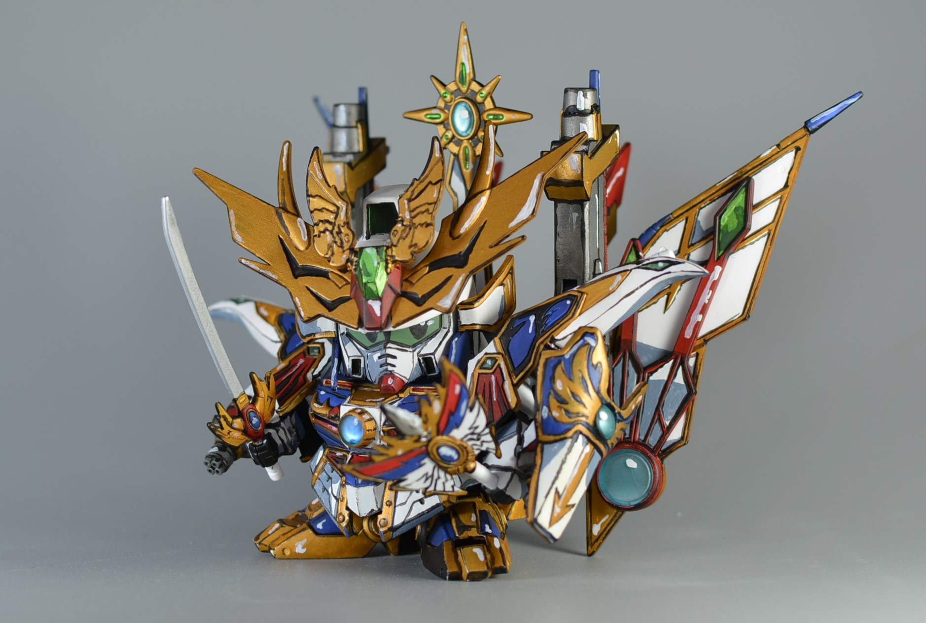 四代目頑駄無大将軍”漫画風筆塗り”｜五番らいとさんのガンプラ作品