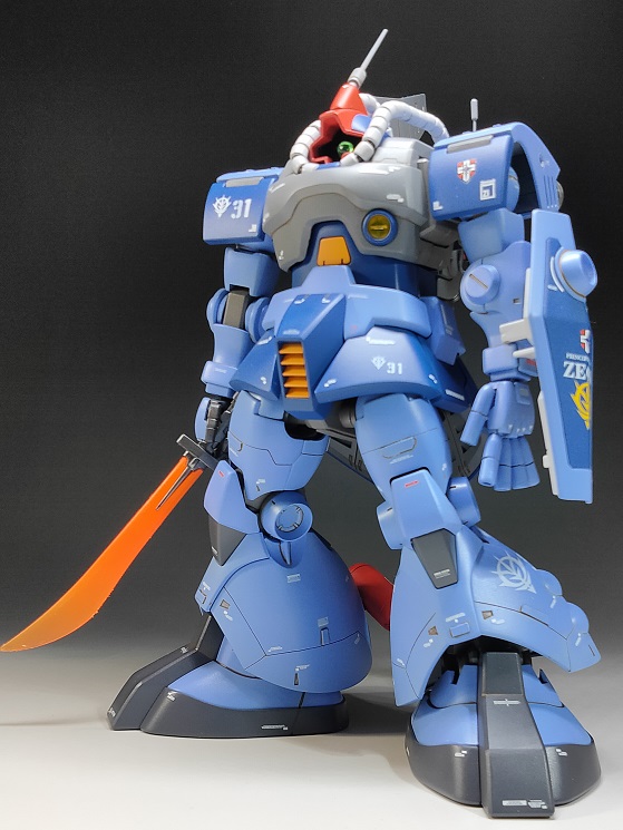 MG 1/100 ドム ランバ・ラル機｜ゴ彡オステルナさんのガンプラ作品
