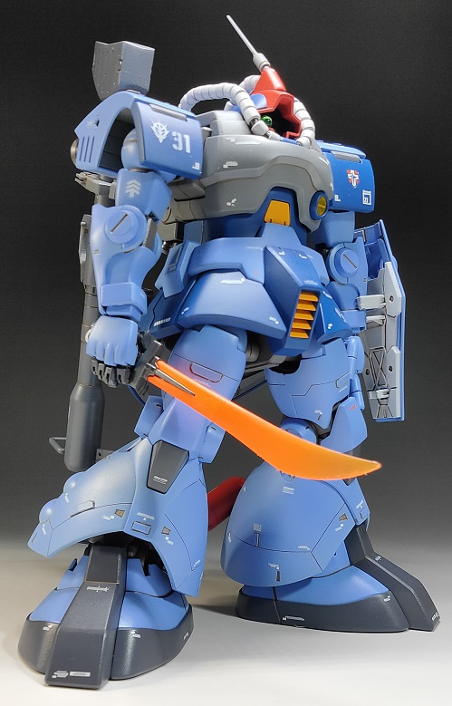 MG 1/100 ドム ランバ・ラル機｜ゴ彡オステルナさんのガンプラ作品