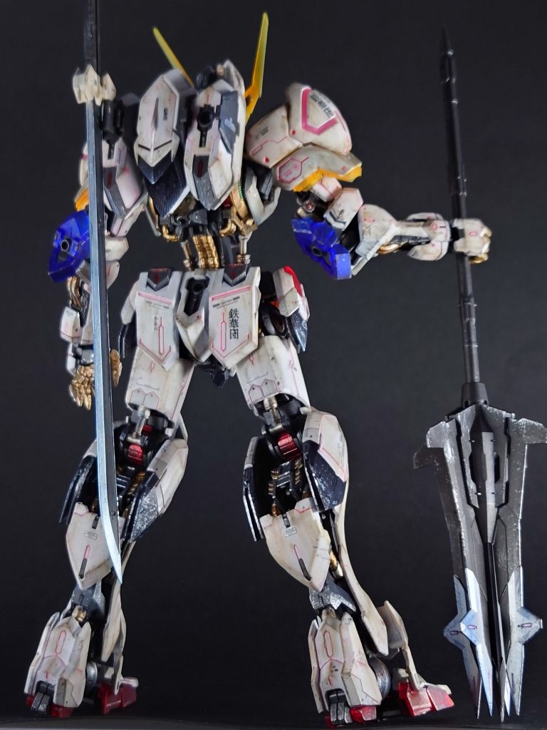 MGガンダムバルバトス（ソリッドクリア）筆塗り部分塗装｜しいたけさん