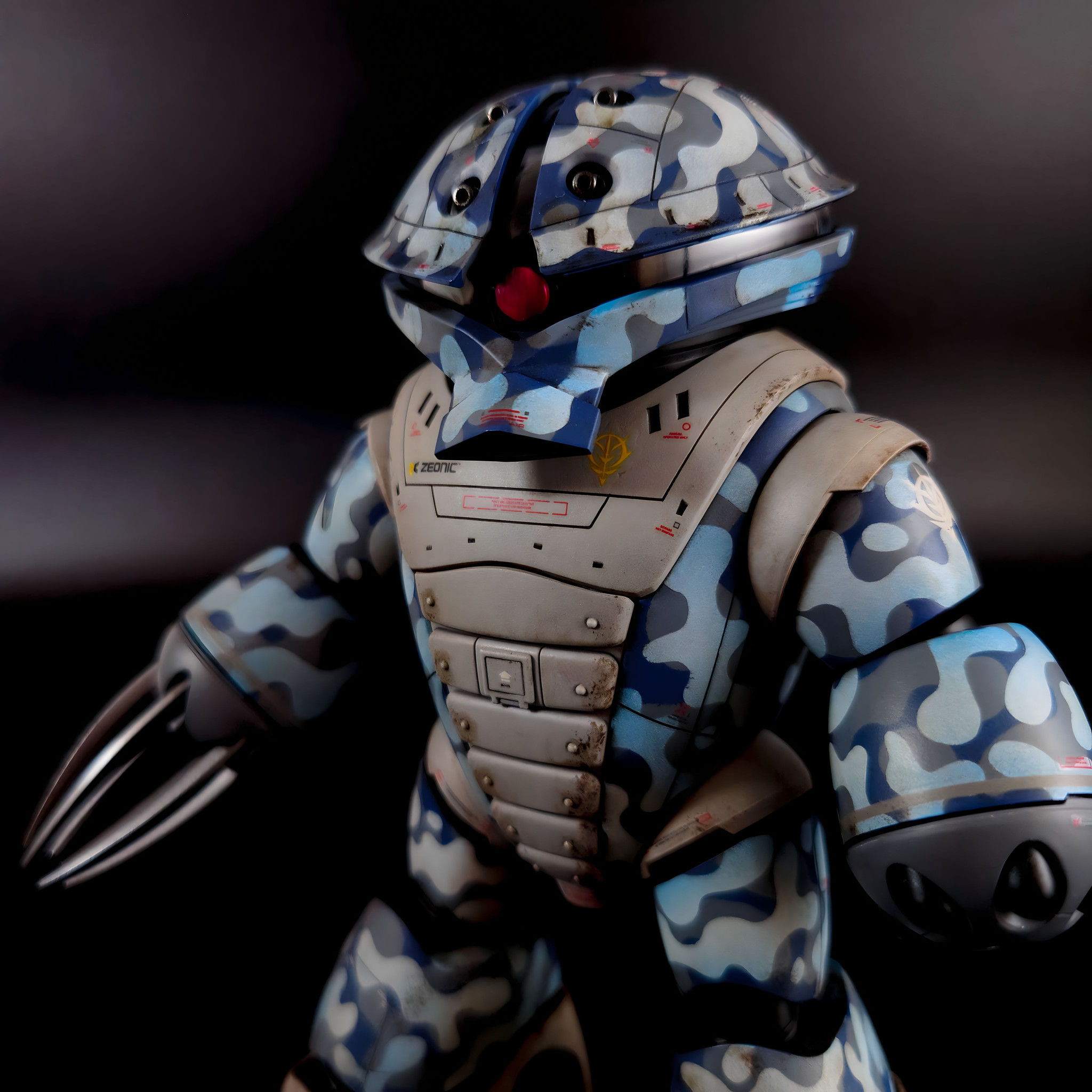 HGUC アッガイ(迷彩仕様)｜自己満ぺいんたーさんのガンプラ作品