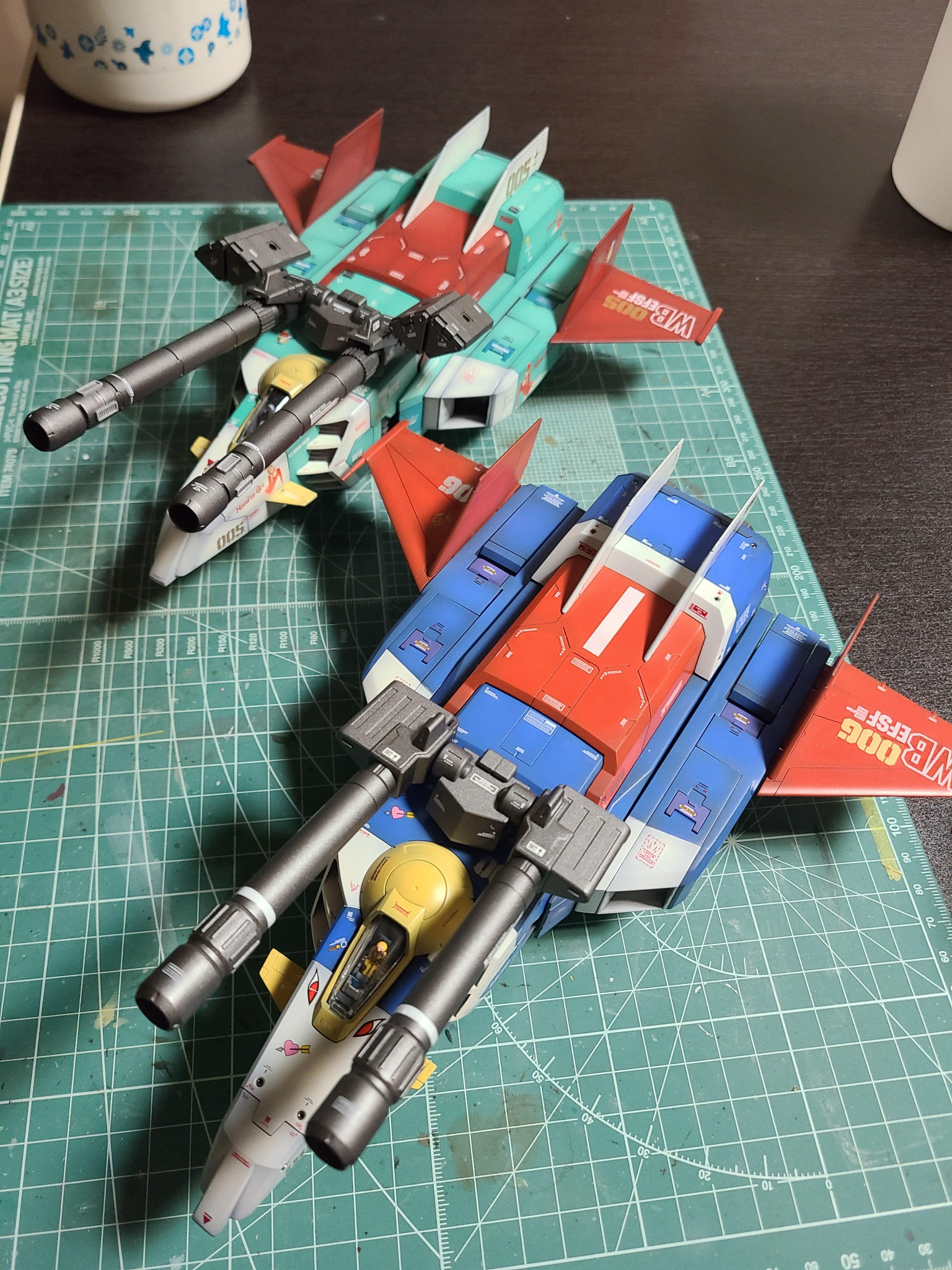 MG Gファイター スレッガー機、セイラ機｜kametaさんのガンプラ作品