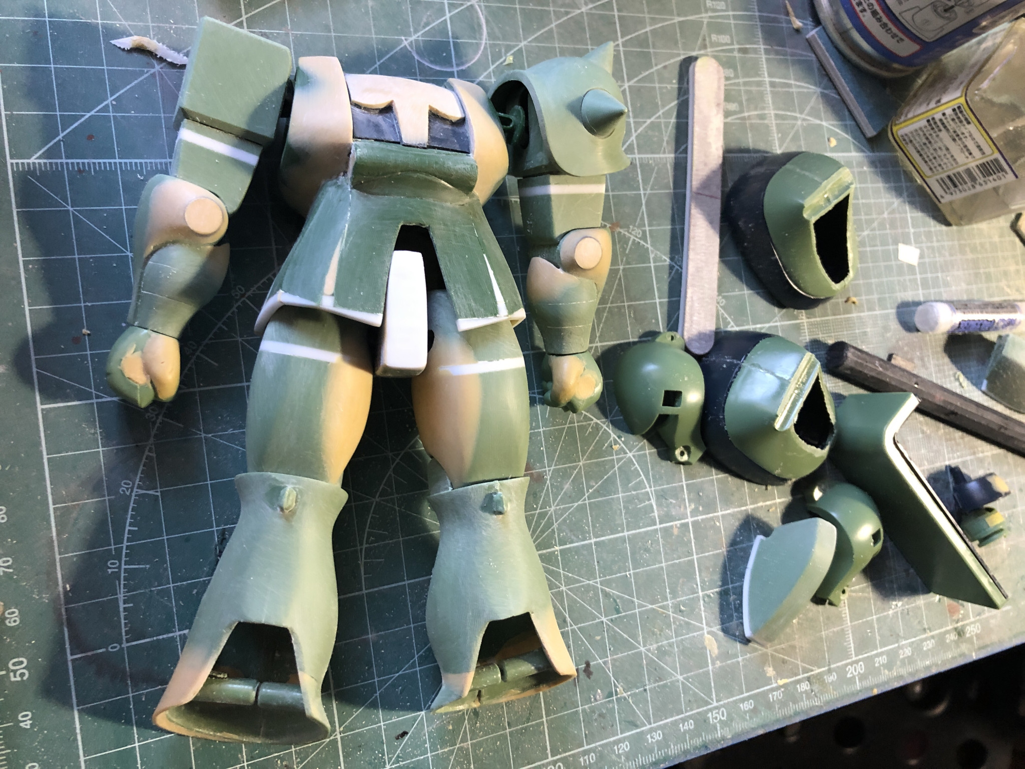 旧キット1/100 量産型ザク｜tako-yamaさんのガンプラ作品｜GUNSTA