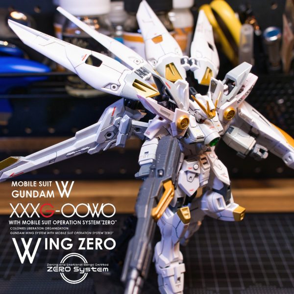 XXXG-OOWO_ウイングガンダムゼロ_HGAC_スノーホワイト風｜おすぎさんの