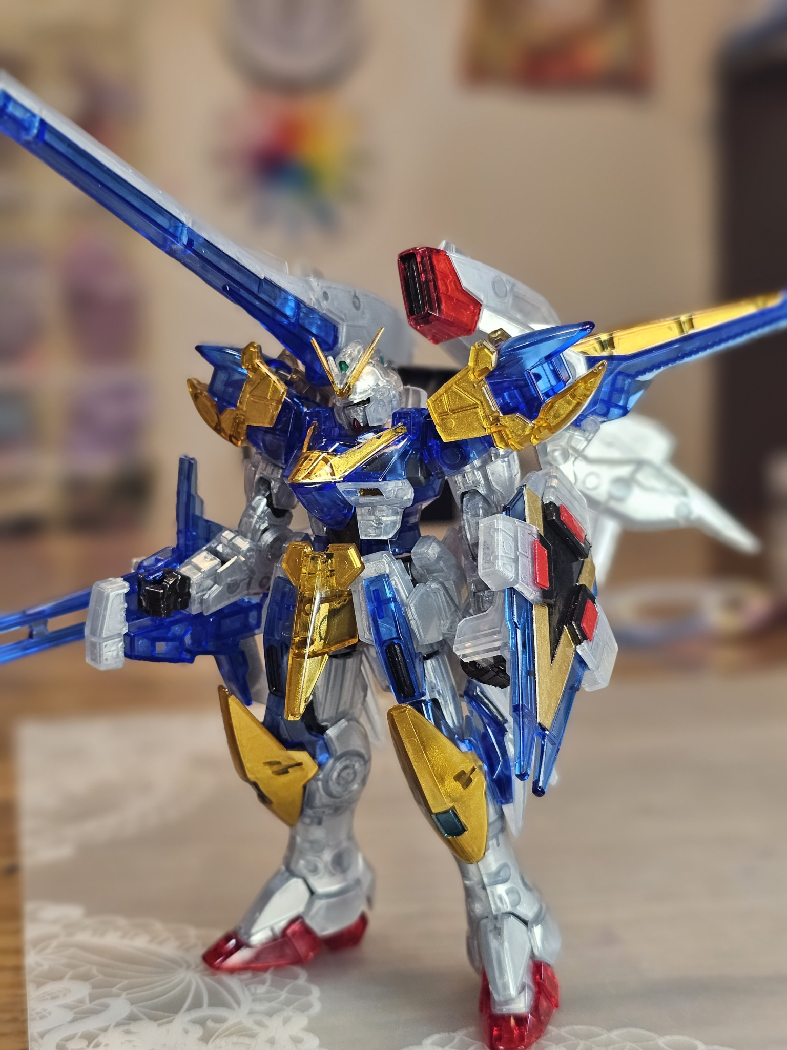 HGUC V2アサルトバスターガンダム クリアカラー｜ぽぽさんのガンプラ