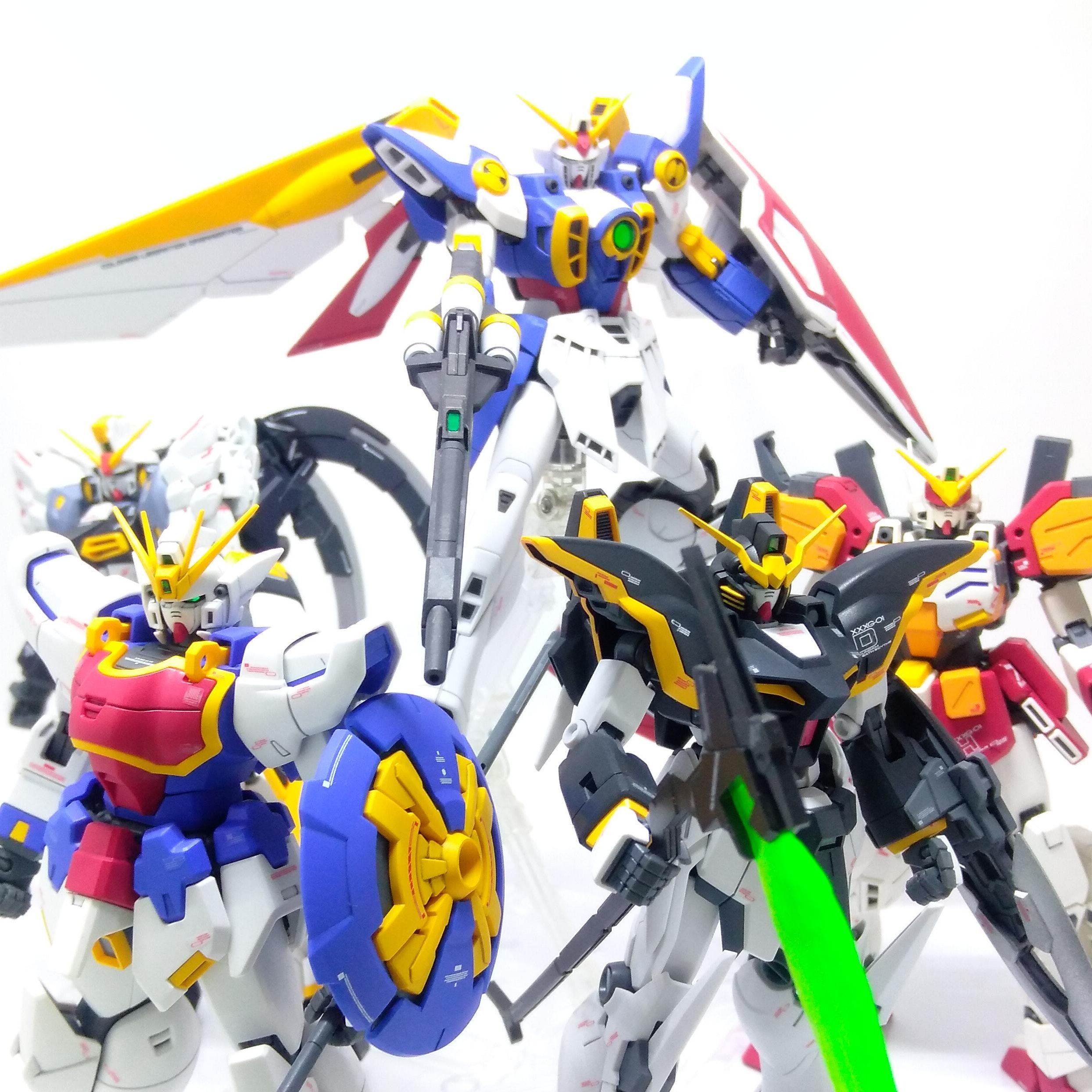 MG ガンダム5機確認｜ともおさんのガンプラ作品｜GUNSTA（ガンスタ）