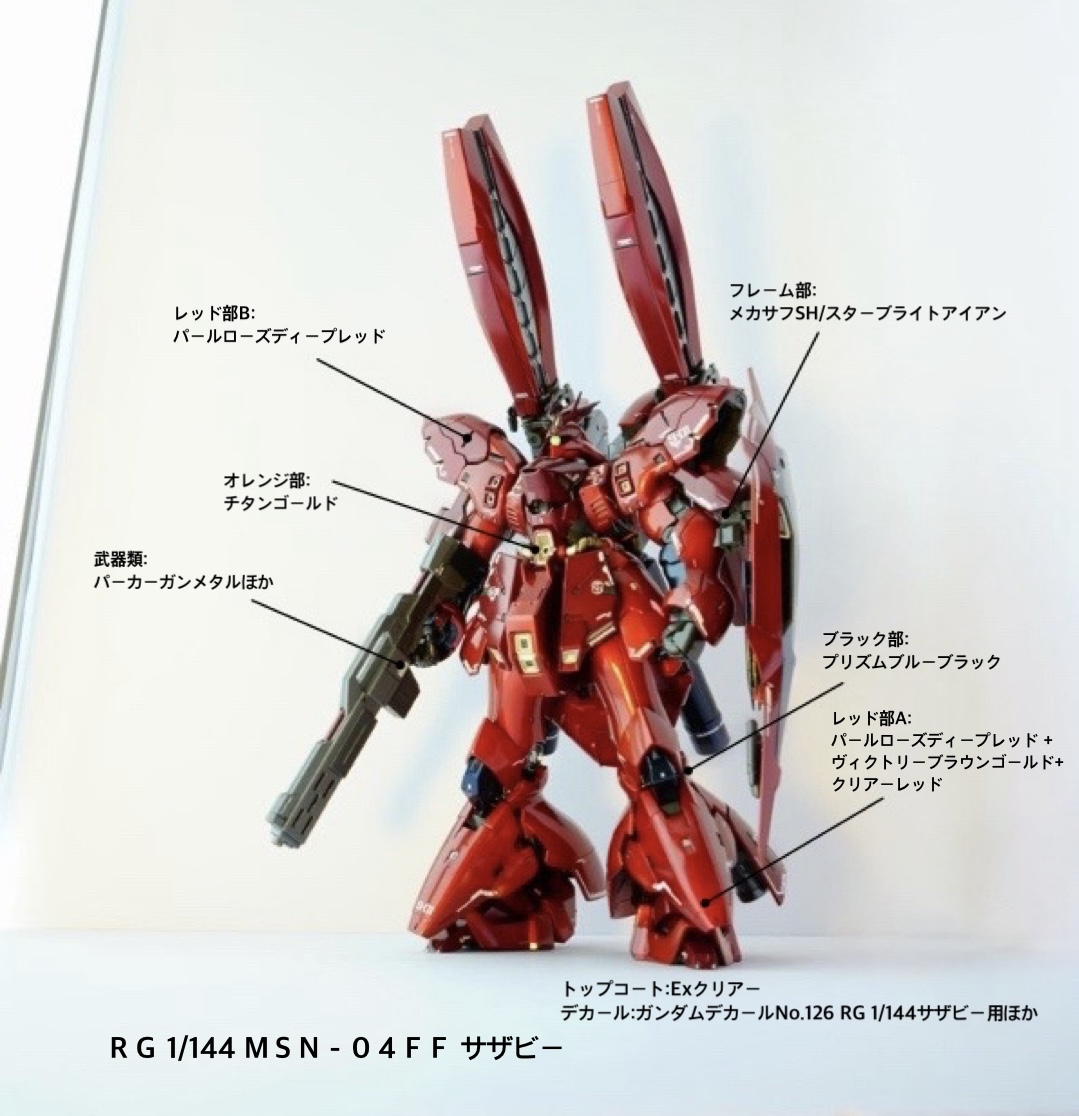 RG 1/144 MSN－04FF サザビー｜キヒロさんのガンプラ作品