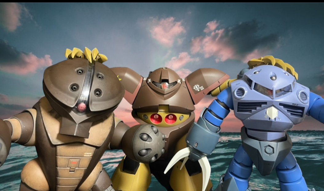 水泳部 MG ゴッグ ズゴック アッガイ｜takachapelさんのガンプラ作品