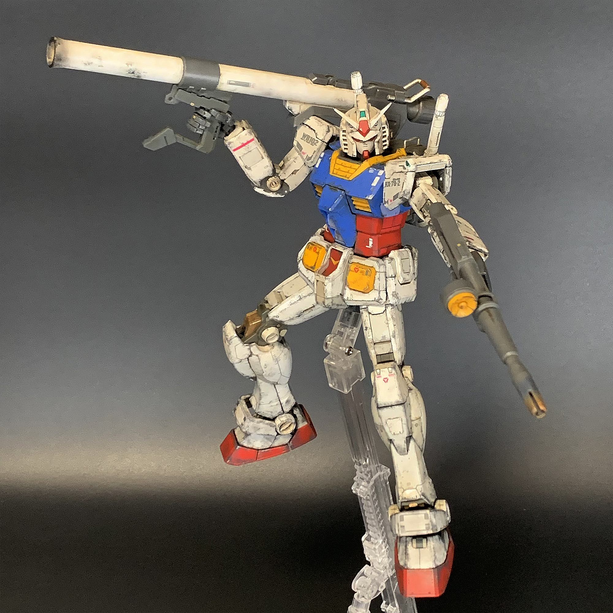 RX-78-2 ガンダム 成形色ウェザリング GUNDAM MG 1/100 Ver.3.0｜む