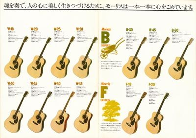 モーリス アコースティックギターカタログ 1979
