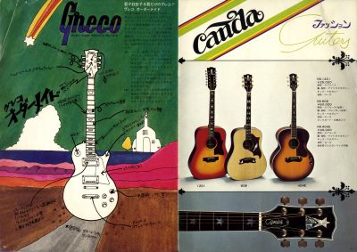 Canda/グレコ ギターカタログ 1973