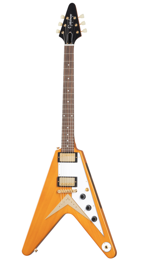 Epiphoneから1958 Korina Flying Vと1958 Korina Explorerが発売