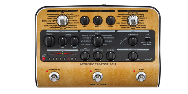 BOSS（ボス） AD-10」ライブ派のアコギミュージシャン向けのプリアンプ