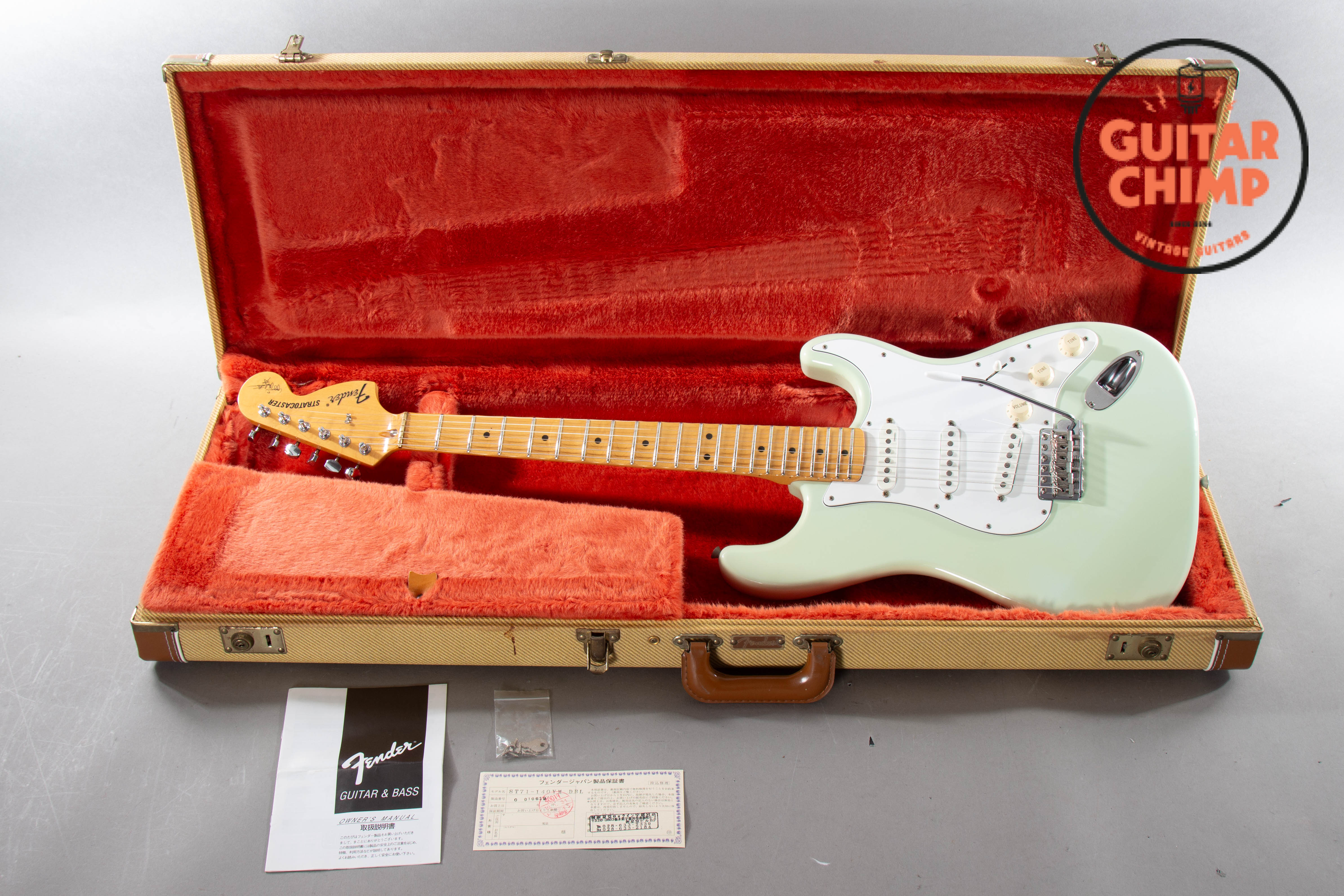 1997 Fender Yngwie Malmsteen Stratocaster ST71-140YM Daphne Blue