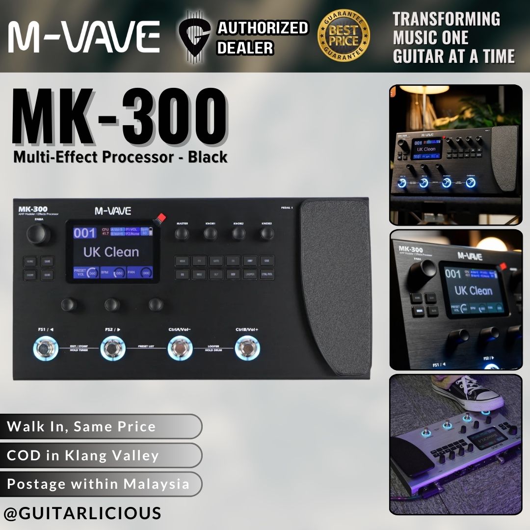 M-VAVE MK-300 Guitar Multi-Effect Processor – GUITARLICIOUS