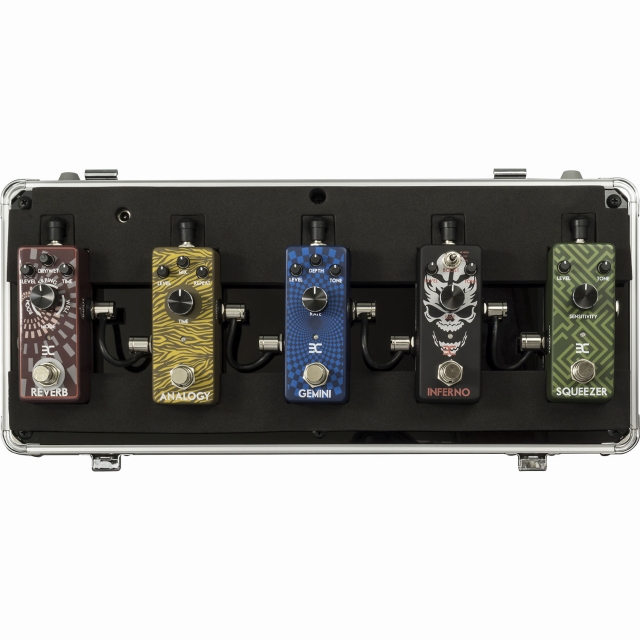 エフェクターケース】Eno Musicよりミニサイズ・ペダルを5 台収納
