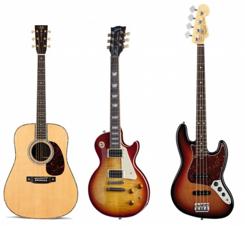 ビギナーズ倶楽部】第1回 ギターの種類 ～アコギ？ エレキ？ ベース