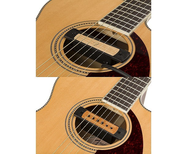 アコースティックギターピックアップ】-Fender-サウンドホールに簡単