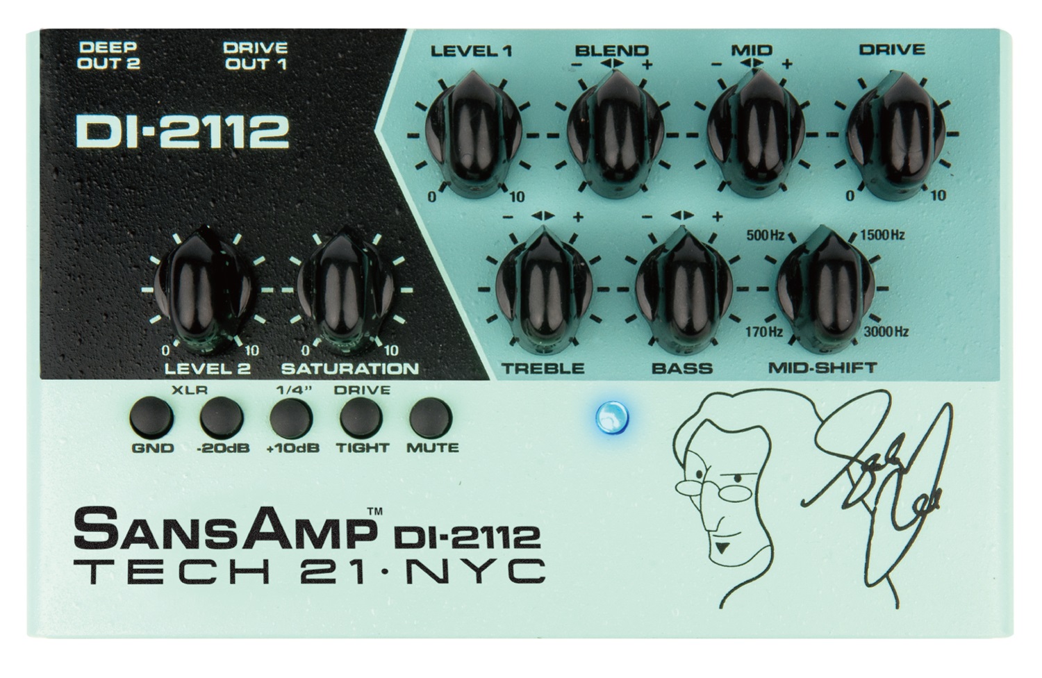 ベースプリアンプ】-TECH21-2つのSANS AMP回路を搭載！Geddy Lee