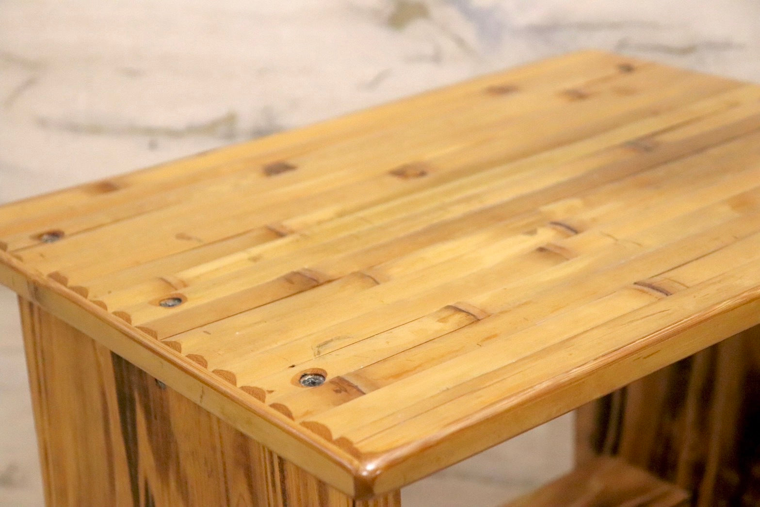 GMHK406B○梅里竹芸 Umezato Bamboo Craft 竹家具 スツール 工芸品