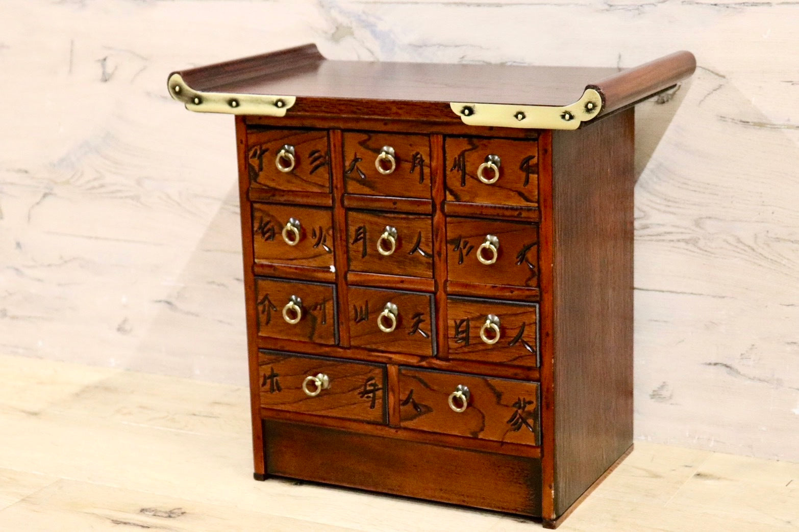 ヴィンテージ 李朝家具 薬箪笥 小引き出し 薬棚 抽斗 収納箱 レトロ