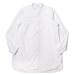 HEUGN（ユーゲン）Rob コットンポプリンバンドカラーシャツ SHIRT003