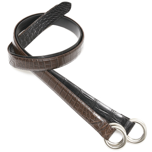 THE SOLE（ザ ソール）クロコダイルレザーダブルリングベルト SUPREME