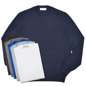 GRAN SASSO（グランサッソ）8ゲージソフトコットンクルーネックニット