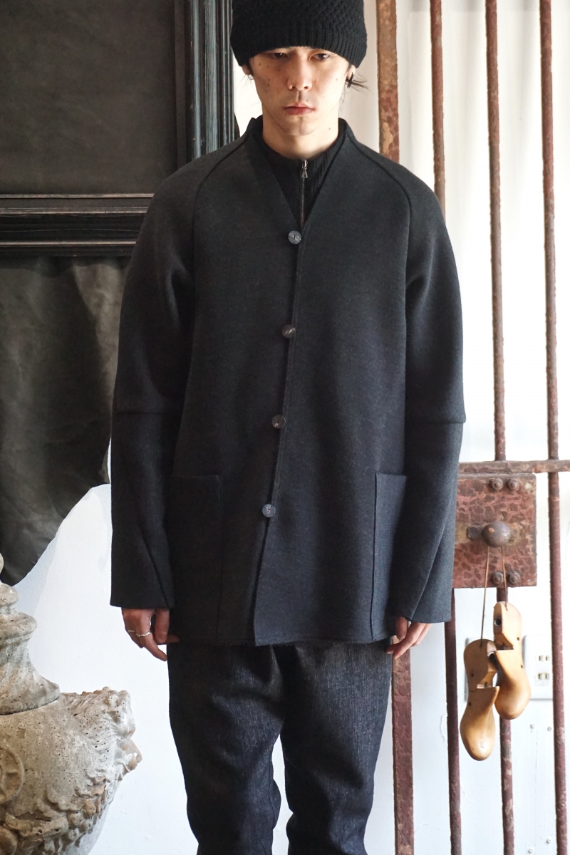 CTY-SRJ. SRY Jacket Wool Super120's / Bamboo. Charcoal. DEVOA