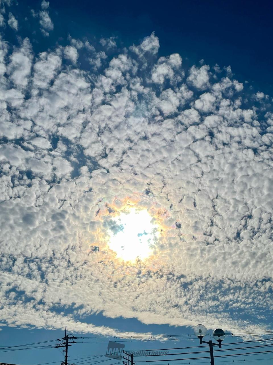 虹色の雲 注目の空の写真 ウェザーニュース