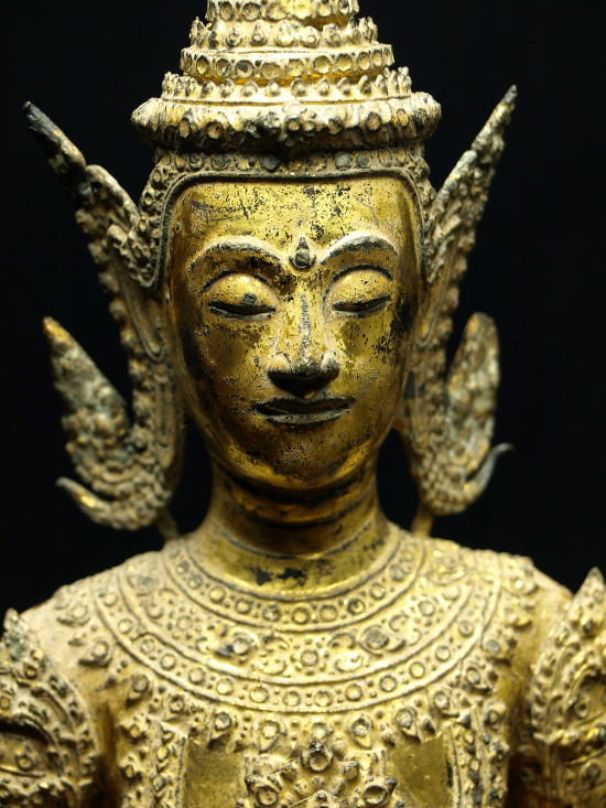 東南アジア美術 宝冠仏立像 ラタナコーシン 19世紀 タイ仏陀