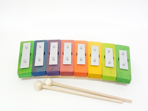 鉄琴 デコア社(DECOR) レインボーグロッケン・ダイアトニック8音 木の