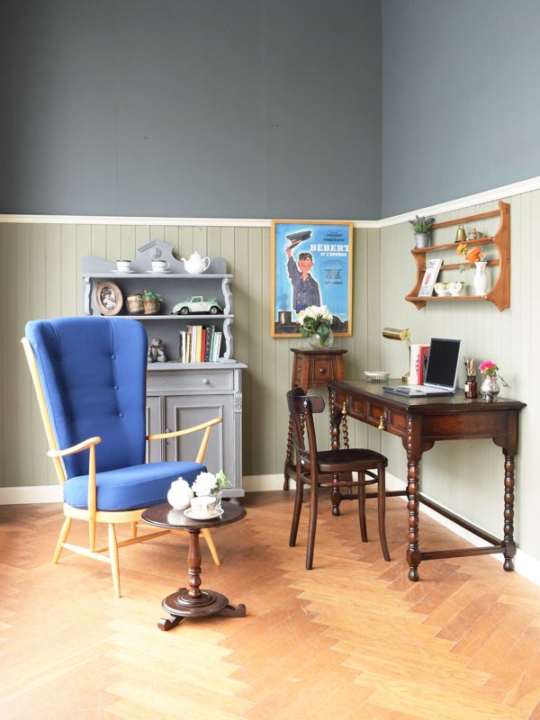 背もたれの曲木が美しい英国輸入の椅子、アンティークのベントウッド