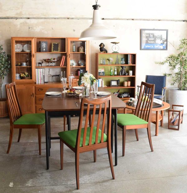 北欧スタイルのビンテージチェア、カッコいいアームチェア(x-464-c