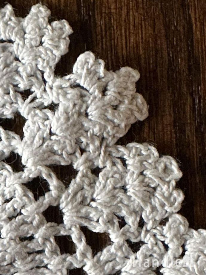 お花模様のクロッシェレースのコースター、フランスから届いた