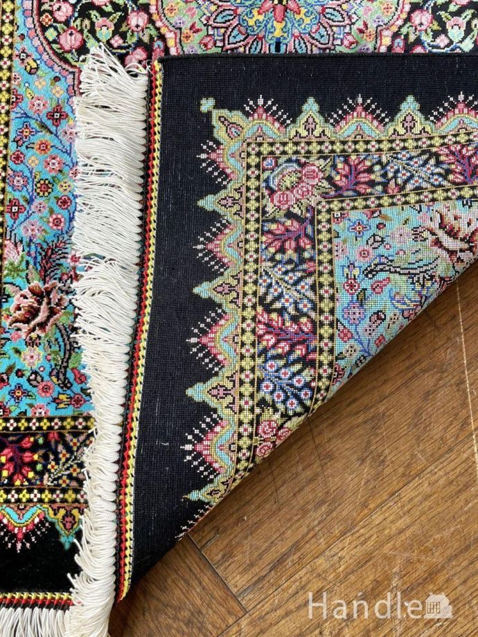 ペルシャ絨毯の使いやすい玄関マット、クムで織られたシルクの