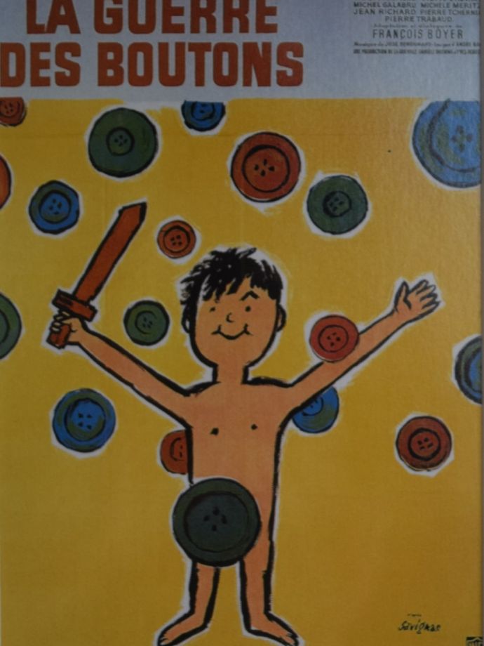 レイモン・サヴィニャックのおしゃれなアートフレーム「わんぱく戦争