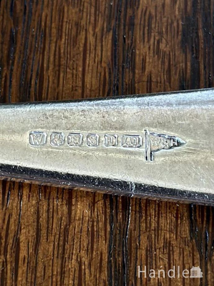 イギリスから届いたアンティークのディナースプーン、Walker & Hall